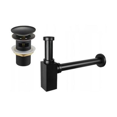 Mexen Quadratisch Waschbecken-Siphon Schwarz Antik