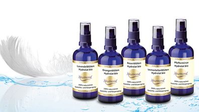 100% naturreine Hydrolate, Neumond, 100 ml oder 1l