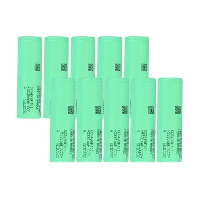 10er-Set Samsung INR21700-58E 5330mAh Li-Ion Akku – 3,6V Flat Top