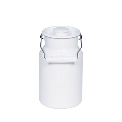 Riess Milchkanne mit Deckel 1 Liter Emaille Classic Weiss