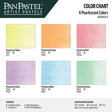 PanPastel 6 - Perlglanz (kompletter Bereich) Set