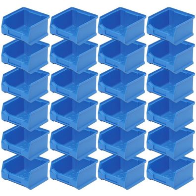 24x Sichtbox PROFI LB6, LxBxH 100x100x60 mm, Inhalt 0,3 Liter, blau
