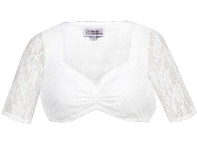 MarJo Dirndlbluse Gelina-Maurina halbarm creme - Größe: 40