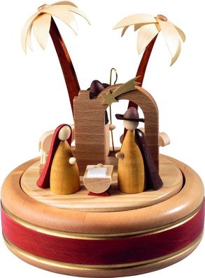 Richard Glaesser Spieldose Christi Geburt, modernes Design, aus Seiffen im Erzgebirge