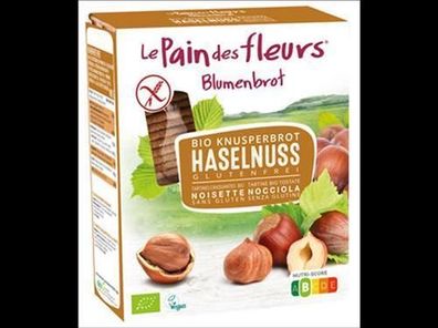 Blumenbrot - Le Pain des Fleurs 3x Bio Knusperbrot Haselnuss 150g
