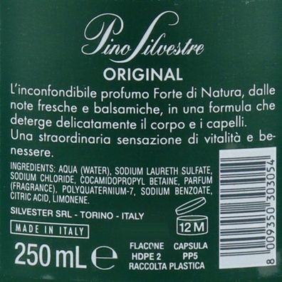 Pino Silvestre Classico Duschgel & Shampoo 2in1 - 3x 250ml