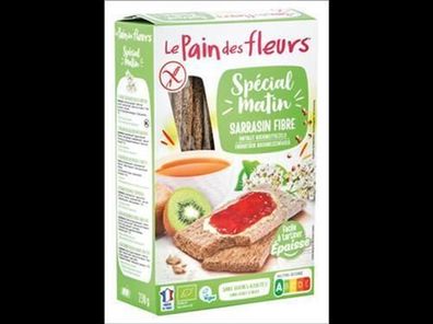 Blumenbrot - Le Pain des Fleurs 6x Dickeres Knusperbrot Buchweizen zum frühstück