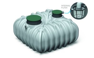 Zisterne Unground 5000 Liter mit Filterkorb