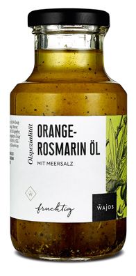 Wajos Orange-Rosmarin Öl mit Meersalz - für deftige Speisen 250ml