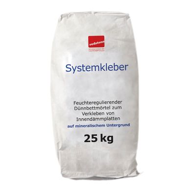 redstone Kalziumsilikatplatten Systemkleber 25kg - Liefermenge: 1 Sack 25kg