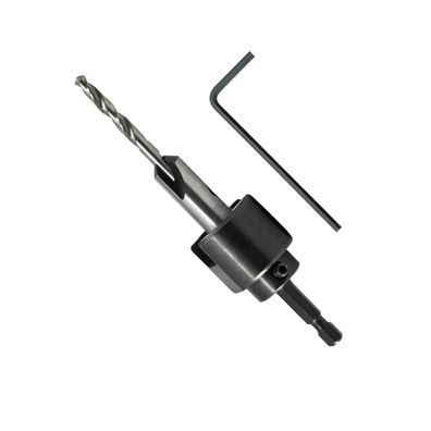 Bohrsenker mit Tiefenanschlag Ø 5 mm, einstellbar bis 40 mm