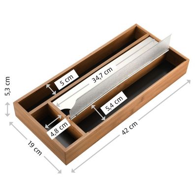 Kesper Folienspender Bambus Folienabroller 59041-13