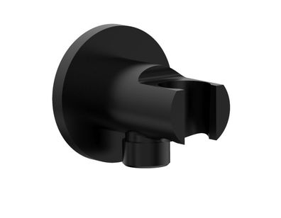 Beitz & Walz Aqvashower Wandanschlussbogen mit Halter, mattschwarz