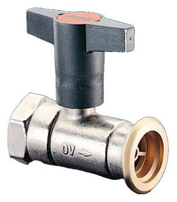 Oventrop Pumpenkugelhahn o. Sperrv. MS vern. DN 32 Rp 11/4 xG 2