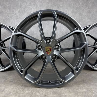 Porsche 982/ 718 Cayman/ Boxster 20" Original GT4 Style Edition Felgen Platinum