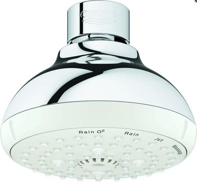 GROHE Kopfbrause Tempesta 100 27606 4 Strahlarten 9,5 l/min chrom