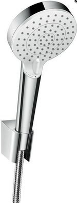 HG Brauseset Crometta Vario Porter d= 10cm BRS 1250mm weiß/verchromt