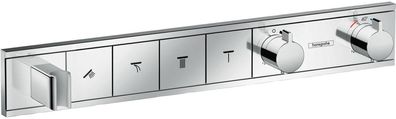 HG Fertigset Thermostat RainSelect für 4 Verbraucher mit Brausehalter chrom