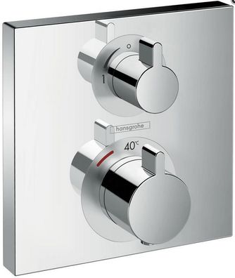 HG Fertigset Thermostat Ecostat Square für 1 Verbraucher verchromt
