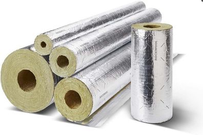 Rockwool Alu-Heizungsrohrschale RS800 35mm x Dämmdicke 30mm, per Meter
