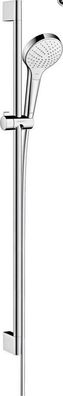 HG Brausestangenset Croma Select S Vario Brausestange 900mm weiß/verchromt