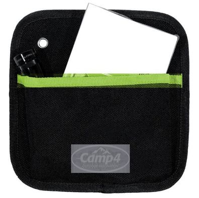 Camp 4 Utensilo Tessa 1, mit 1 Tasche, Schwarz/Lime, B20xH20cm, Ösenbefestigung