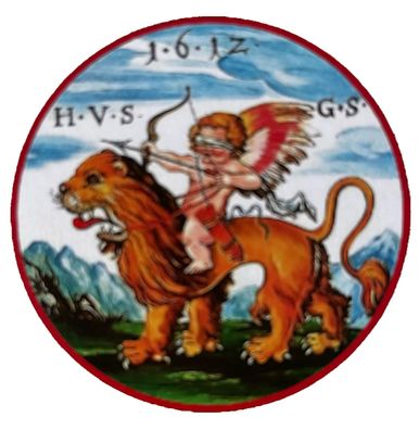 Nostalgie Holzschild Schétzenscheibe Coburg 1612 Jagd Schild