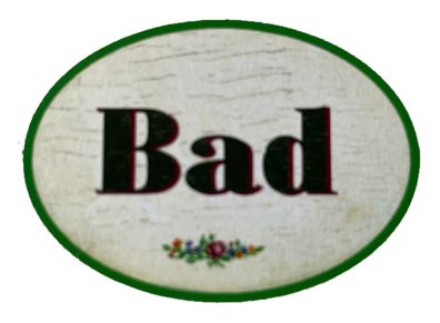 Nostalgie Holzschild Bad Badezimmer Badewanne Baden Dusche Duschen Schild