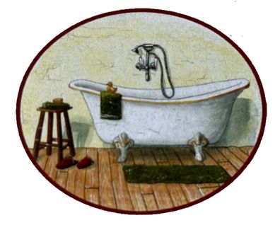 Nostalgie Holzschild Bad Badezimmer Badewanne Dusche Baden Duschen Schild