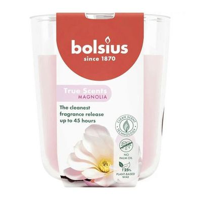Duftkerze im Glas, Magnolie, True Scents, Bolsius, 97/85 mm, Brenndauer ca. 45h
