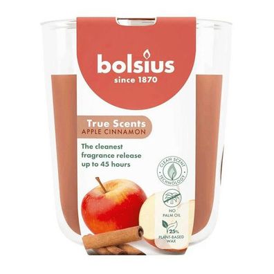 Duftkerze im Glas, Apple Cinnamon, True Scents, Bolsius, 97/85 mm, Brenndauer ca. 45h