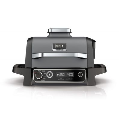 Ninja Woodfire Elektrischer Outdoor Grill, Smoker und Heißluftfritteuse OG701DE