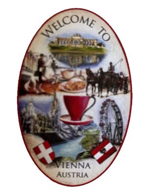 Nostalgie Holzschild Welcome To Vienna Austria Willkommen Wien ßsterreich Schild