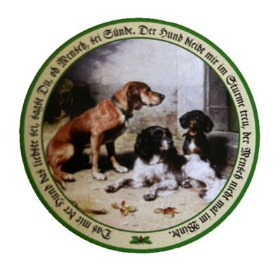 Nostalgie Holzschild Schétzenscheibe Das Mir Der Hund Das Liebste Sei Schild