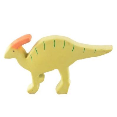 Tikiri Dinosaurier Beissring-Spielzeug fuer Babys - Parasaurolophus, BPA-frei, 1 S