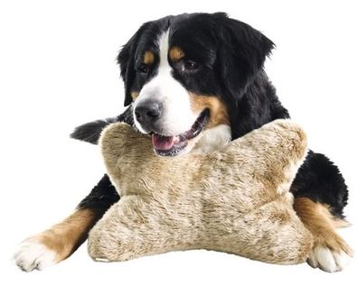 Tip Top Hundekissen Kopfkissen Karlie Plüsch 23 x 12 x 12 cm braun