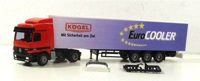 Spur H0 1:87 AWM LKW 50832 MB 1857 Kühlkoffer-Sattelzug Kögel Euro-Cooler mit Zub. (0