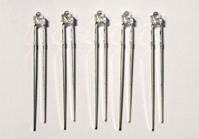TAMS 81-30116-05 LED, bedrahtet, 1,8 mm, klar, blau, 1.700 mcd, 20°, 5-er Pack