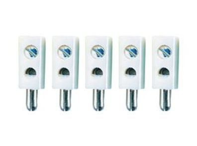 TAMS 85-19505-05 Mini-Bananenstecker, weiß