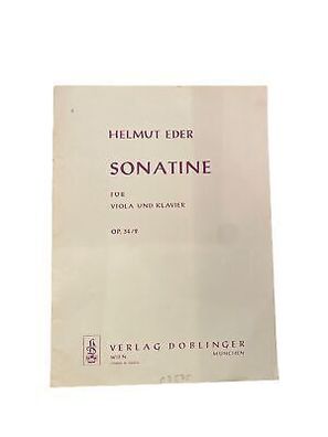 1932 Helmut Eder Sonatine fér Viola und Klavier OP. 34/2