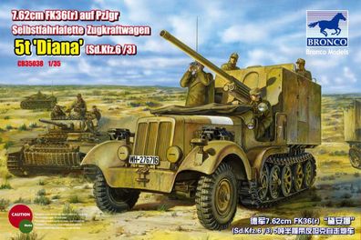 Bronco Models 1:35 CB35038 SdKfz 6(5t) Diana