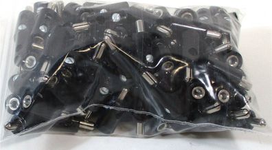 Schneider Z-H0 4061 Stecker mit Querloch schwarz (100 Stk) - NEU