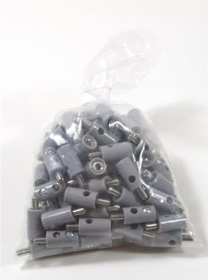Schneider Z-H0 4065 Stecker mit Querloch grau (100 Stk) - NEU