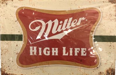 Nostalgie Vintage Retro Blechschild "Miller High Life " 30x20 900204