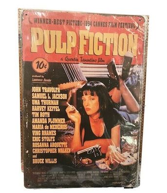 Nostalgie Retro Blechschild "Pulp Fiction " 30x20 000AO