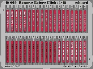 Eduard Accessories 1:48 49009 Remove Before Flight