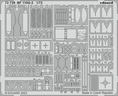Eduard Accessories 1:72 72729 Bf 110G-2 1/72 EDUARD