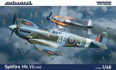 Eduard Plastic Kits 1:48 84186 Spitfire Mk. Vb mid, Weekend edition