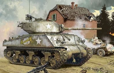 MENG-Model 1:35 TS-043 U.S. Medium Tank M4A3 (76)W