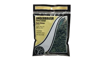 Woodland Scenics WFC137 Landschaftsbau Underbrush - Beflockungsmaterial dunkelgrün Bt